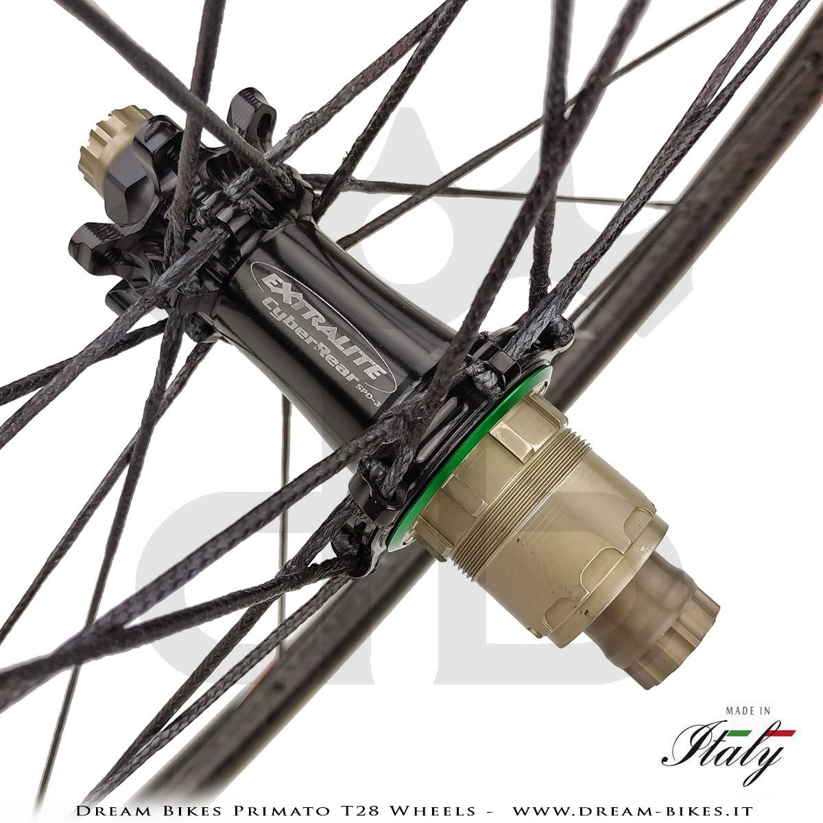 GrigioCarbonio Primato T28 Ruote Disc Tubolare - 820 gr.