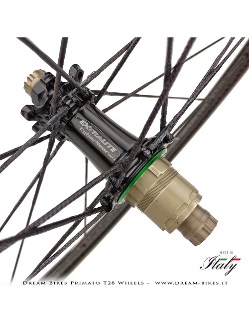 GrigioCarbonio Primato T28 Ruote Disc Tubolare - 820 gr.