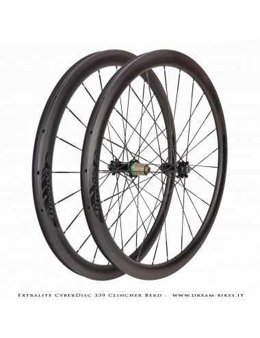 Extralite CyberDisc 339 Clincher Berd, Ruote Strada Disco - 990 gr.
