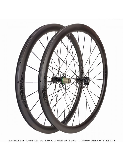 Extralite CyberDisc 339 Clincher Berd, Disc Road Wheels - 990 gr.