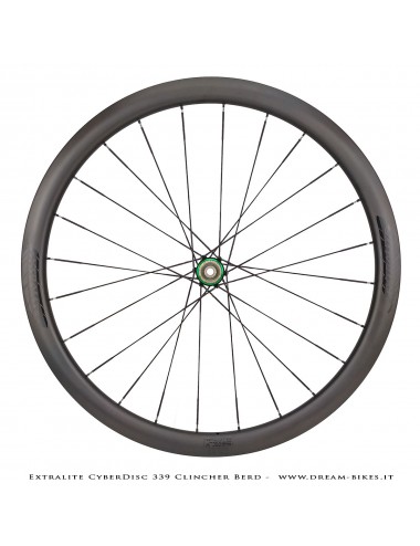 Extralite CyberDisc 339 Clincher Berd, Ruote Strada Disco - 990 gr.