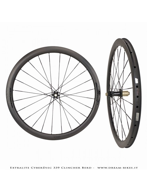 Extralite CyberDisc 339 Clincher Berd, Disc Road Wheels - 990 gr.
