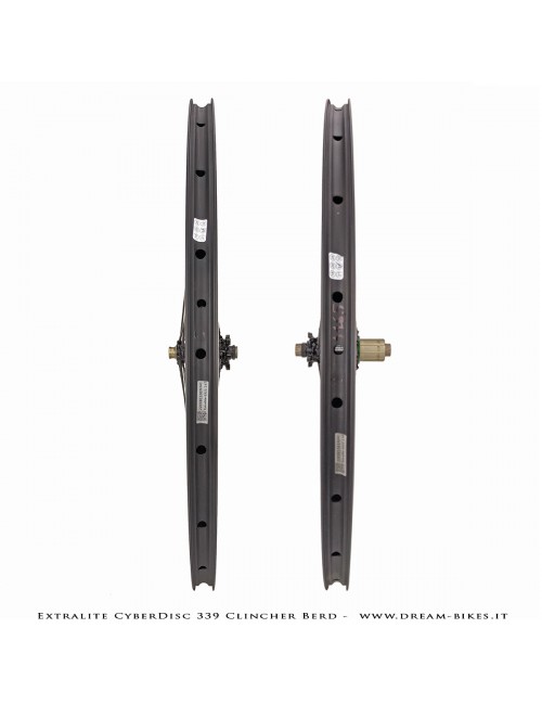 Extralite CyberDisc 339 Clincher Berd, Ruote Strada Disco - 990 gr.