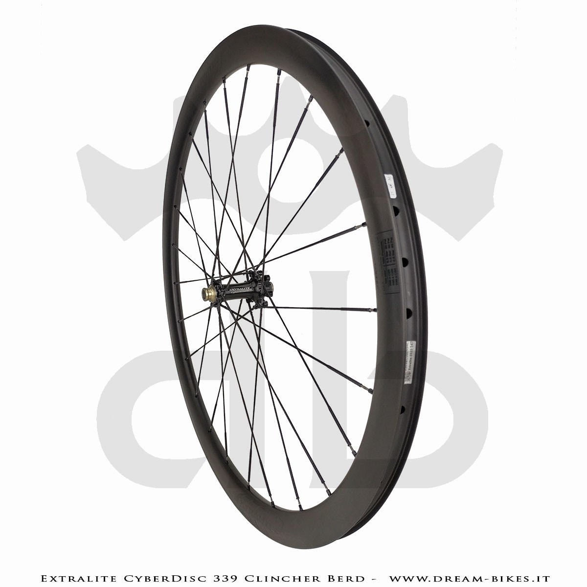 Extralite CyberDisc 339 Clincher Berd, Disc Road Wheels - 990 gr.
