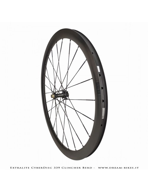 Extralite CyberDisc 339 Clincher Berd, Ruote Strada Disco - 990 gr.