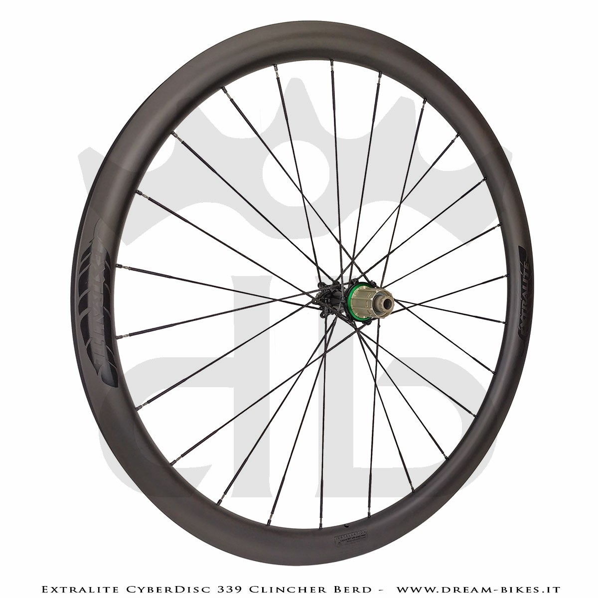 Extralite CyberDisc 339 Clincher Berd, Ruote Strada Disco - 990 gr.