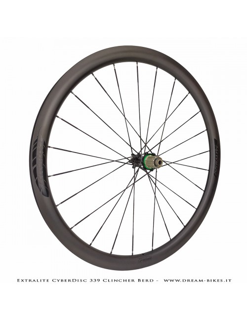 Extralite CyberDisc 339 Clincher Berd, Disc Road Wheels - 990 gr.