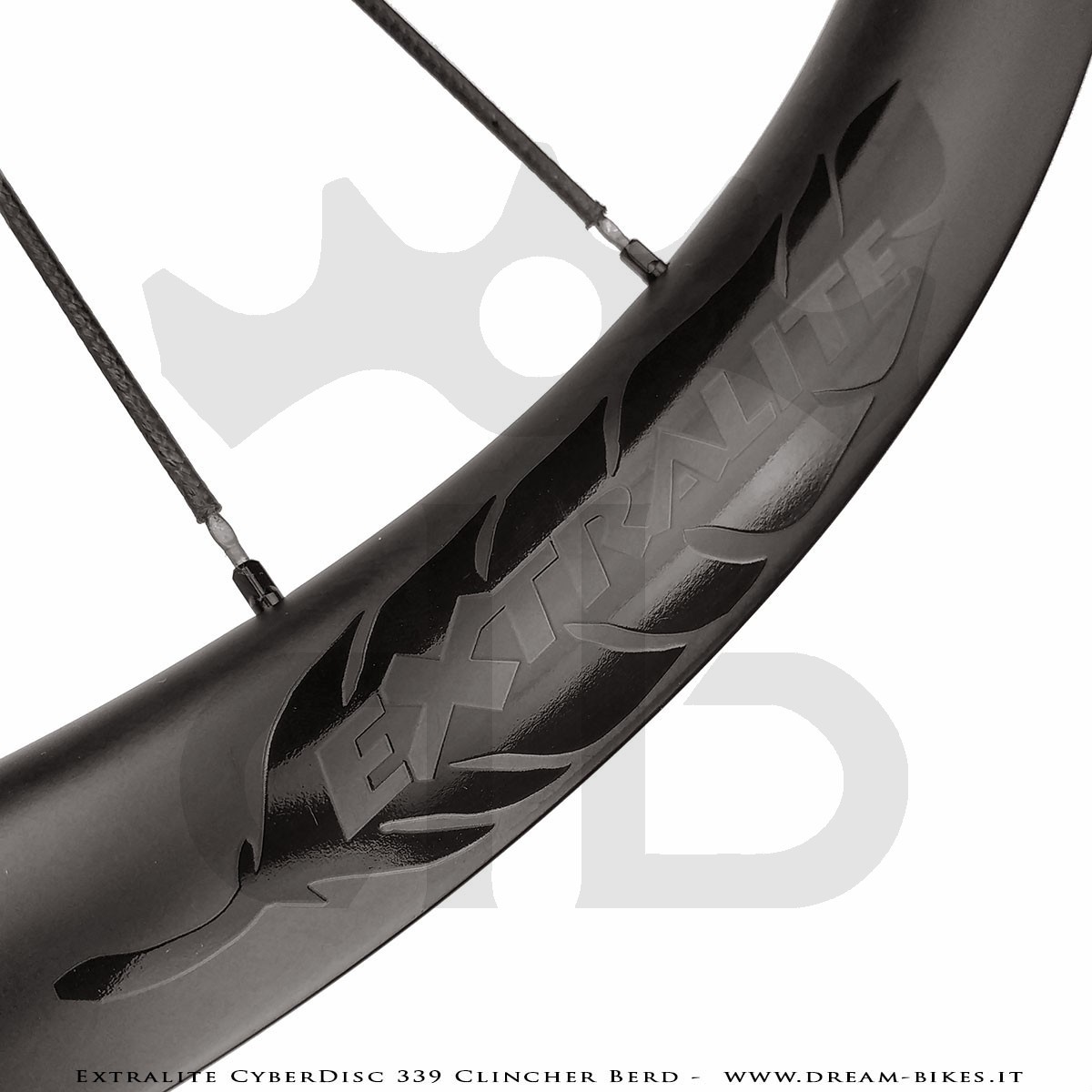 Extralite CyberDisc 339 Clincher Berd, Ruote Strada Disco - 990 gr.