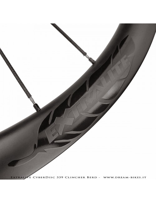 Extralite CyberDisc 339 Clincher Berd, Ruote Strada Disco - 990 gr.