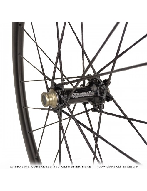 Extralite CyberDisc 339 Clincher Berd, Ruote Strada Disco - 990 gr.