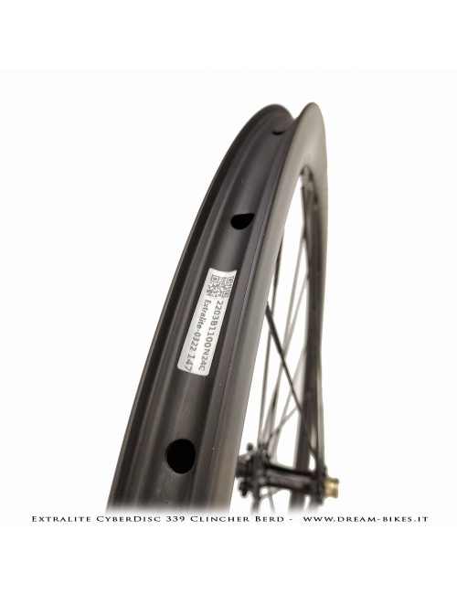 Extralite CyberDisc 339 Clincher Berd, Disc Road Wheels - 990 gr.