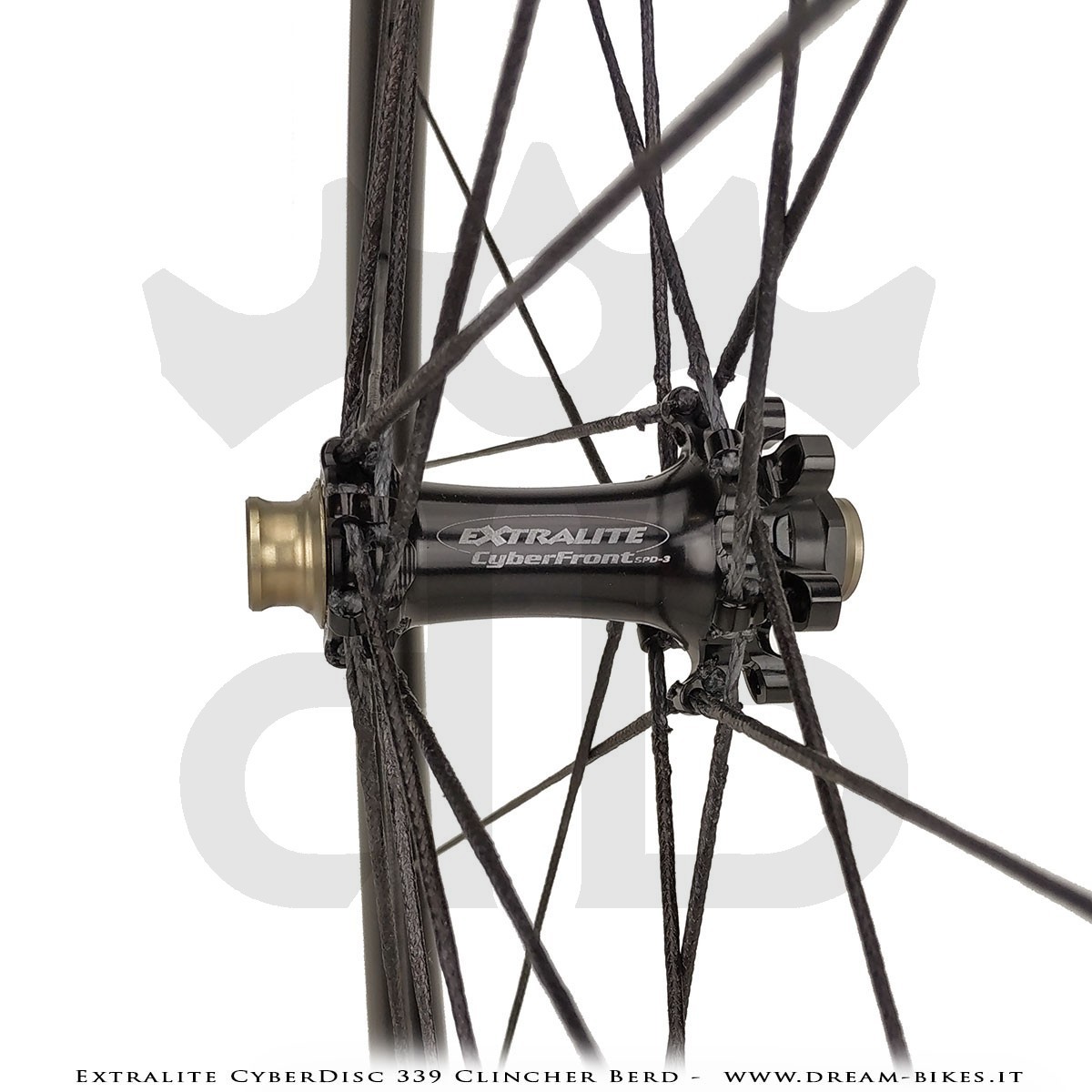 Extralite CyberDisc 339 Clincher Berd, Disc Road Wheels - 990 gr.