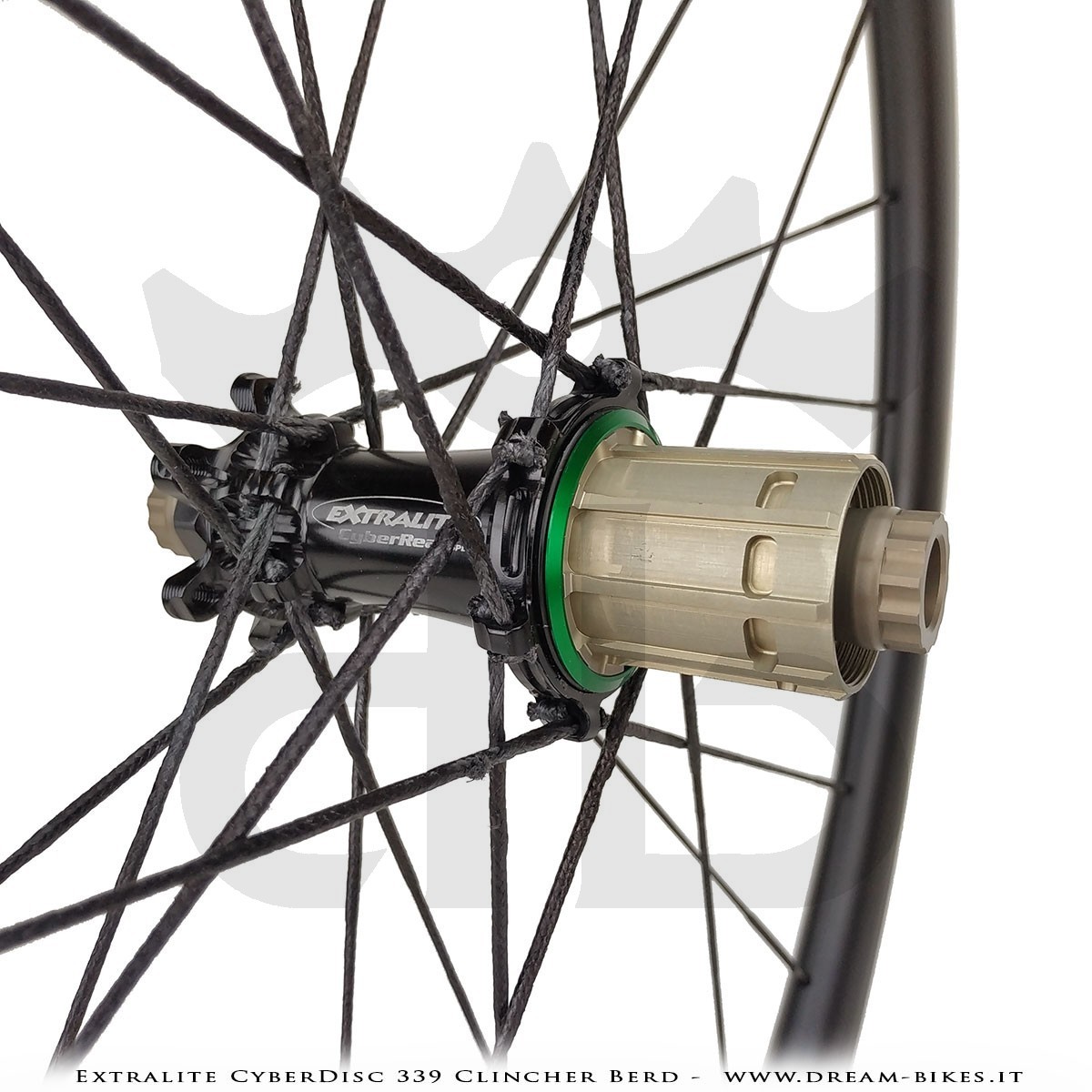 Extralite CyberDisc 339 Clincher Berd, Disc Road Wheels - 990 gr.