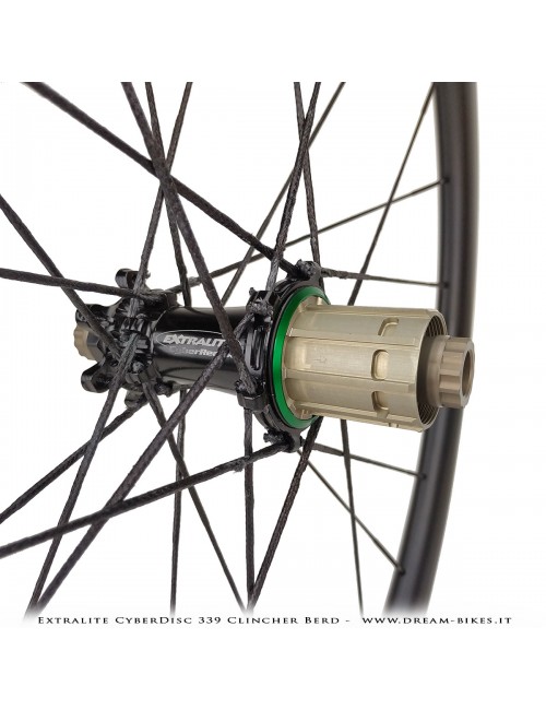 Extralite CyberDisc 339 Clincher Berd, Disc Road Wheels - 990 gr.