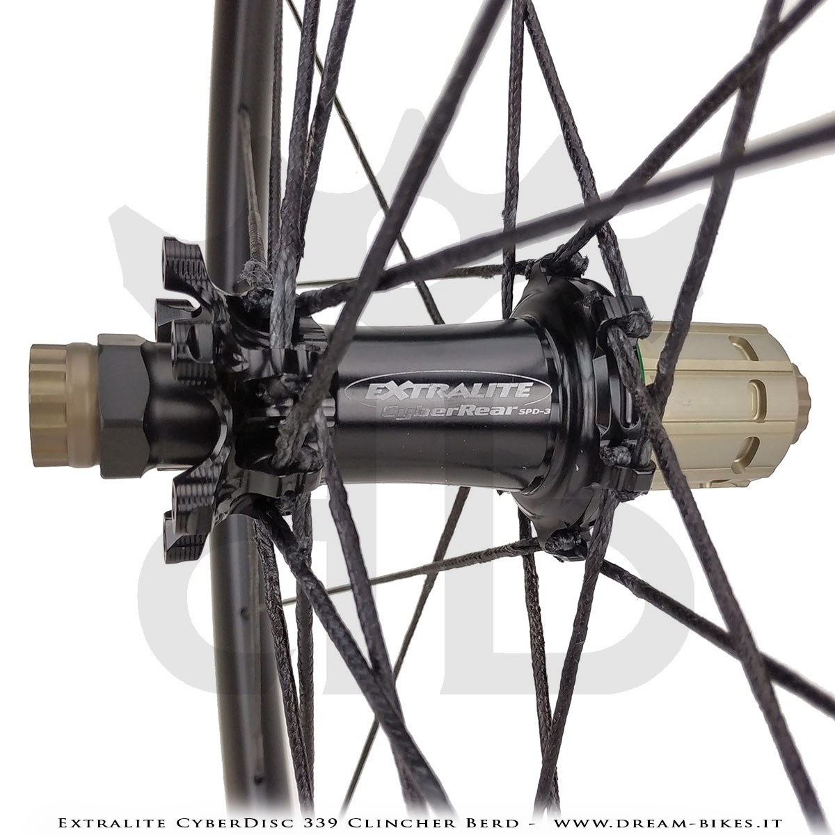 Extralite CyberDisc 339 Clincher Berd, Disc Road Wheels - 990 gr.