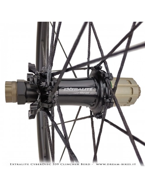 Extralite CyberDisc 339 Clincher Berd, Ruote Strada Disco - 990 gr.