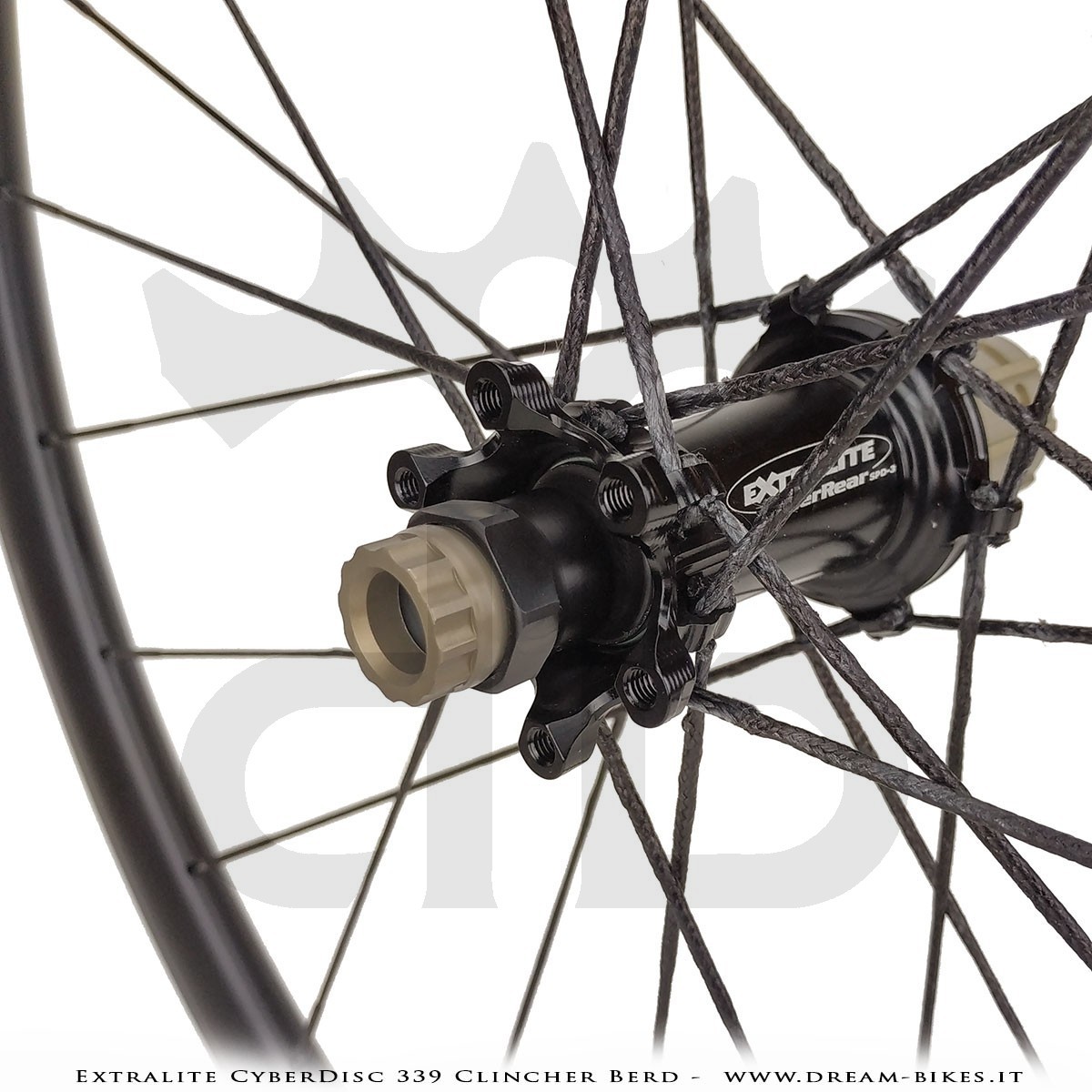 Extralite CyberDisc 339 Clincher Berd, Disc Road Wheels - 990 gr.