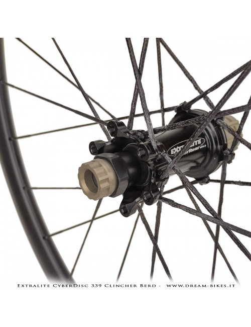 Extralite CyberDisc 339 Clincher Berd, Disc Road Wheels - 990 gr.