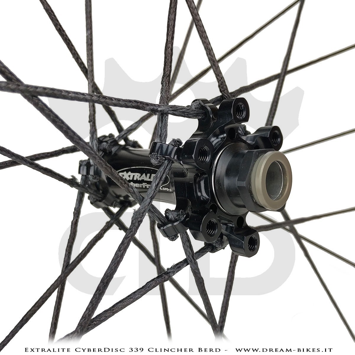 Extralite CyberDisc 339 Clincher Berd, Disc Road Wheels - 990 gr.