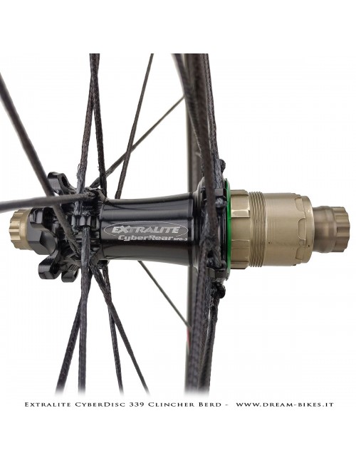 Extralite CyberDisc 339 Clincher Berd, Ruote Strada Disco - 990 gr.
