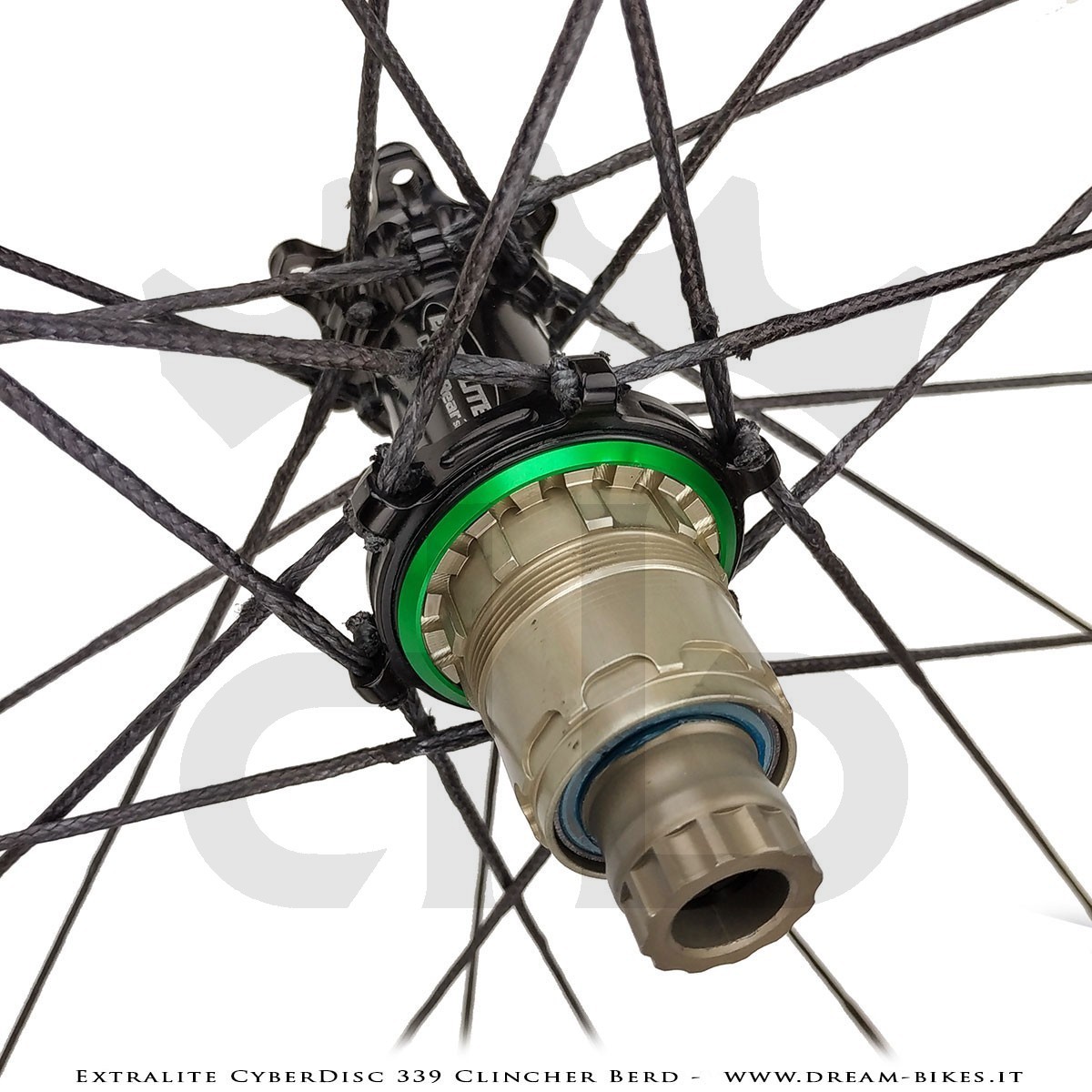 Extralite CyberDisc 339 Clincher Berd, Disc Road Wheels - 990 gr.