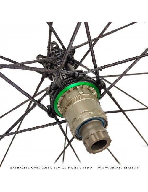 Extralite CyberDisc 339 Clincher Berd, Ruote Strada Disco - 990 gr.