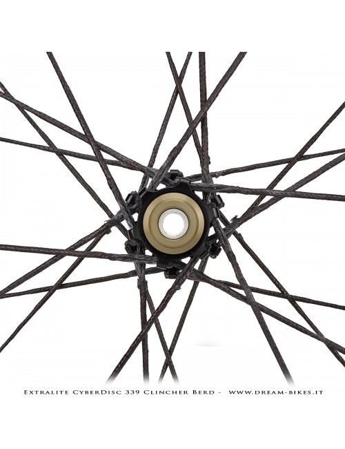 Extralite CyberDisc 339 Clincher Berd, Ruote Strada Disco - 990 gr.