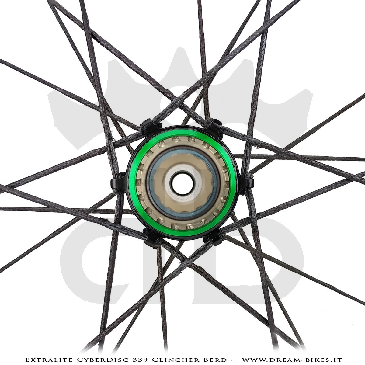 Extralite CyberDisc 339 Clincher Berd, Disc Road Wheels - 990 gr.