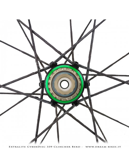 Extralite CyberDisc 339 Clincher Berd, Ruote Strada Disco - 990 gr.