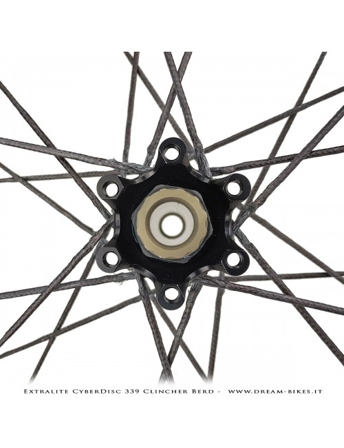 Extralite CyberDisc 339 Clincher Berd, Ruote Strada Disco - 990 gr.