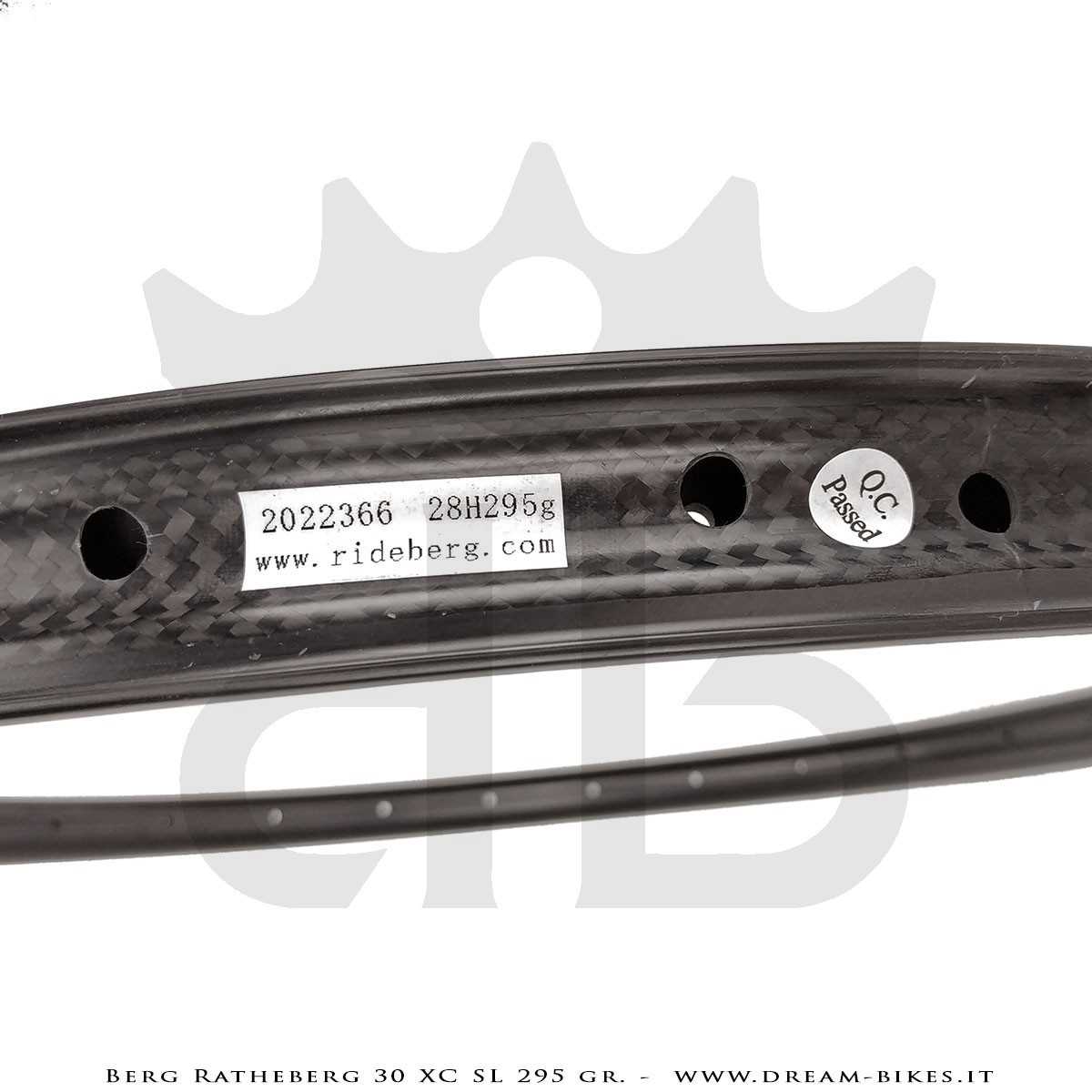 PORTE (ex BERG) Rathe 30 XC SL 290 gr. Carbon 29" Clincher Rim