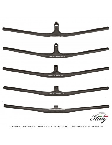 GrigioCarbonio Integrale MTB T800 Manubrio Carbon Ultraleggero da 139 gr.