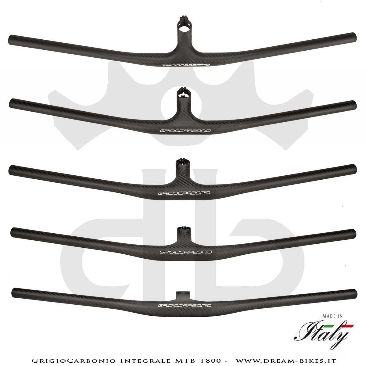 GrigioCarbonio Integrale MTB T800 Manubrio Carbon Ultraleggero da 139 gr.
