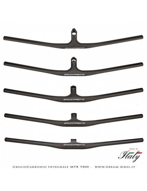 GrigioCarbonio Integrale MTB T800 Manubrio Carbon Ultraleggero da 139 gr.