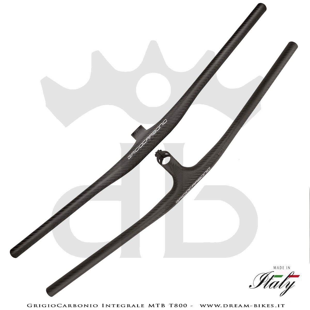 GrigioCarbonio Integrale MTB T800 Ultralight Carbon Handlebar from 139 gr.