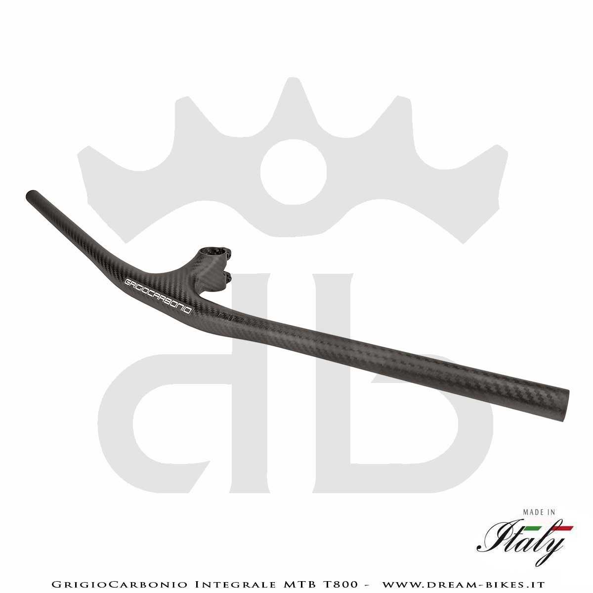 GrigioCarbonio Integrale MTB T800 Manubrio Carbon Ultraleggero da 139 gr.