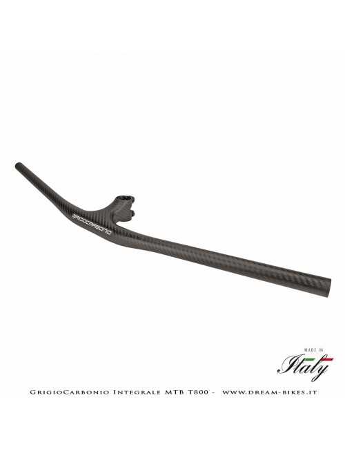GrigioCarbonio Integrale MTB T800 Manubrio Carbon Ultraleggero da 139 gr.