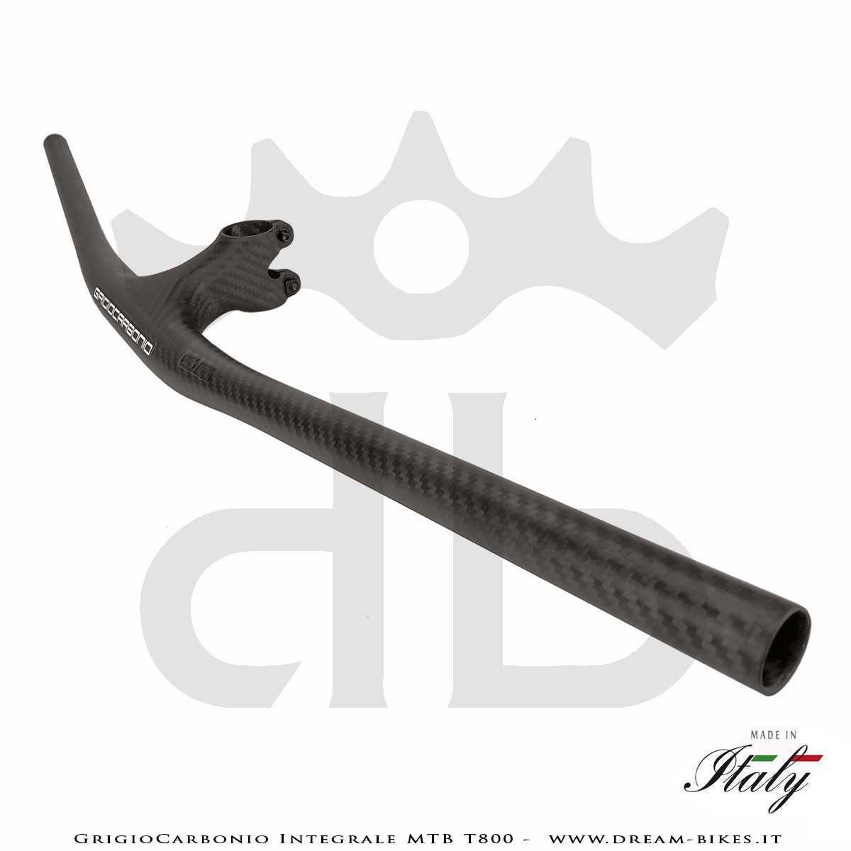 GrigioCarbonio Integrale MTB T800 Manubrio Carbon Ultraleggero da 139 gr.
