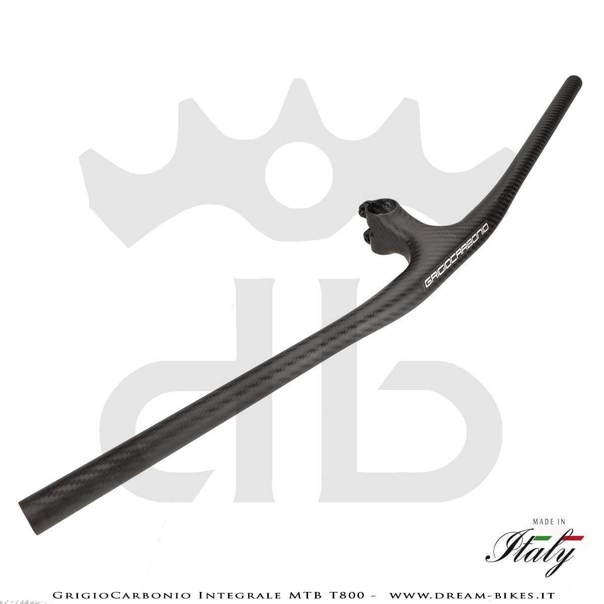 GrigioCarbonio Integrale MTB T800 Manubrio Carbon Ultraleggero da 139 gr.