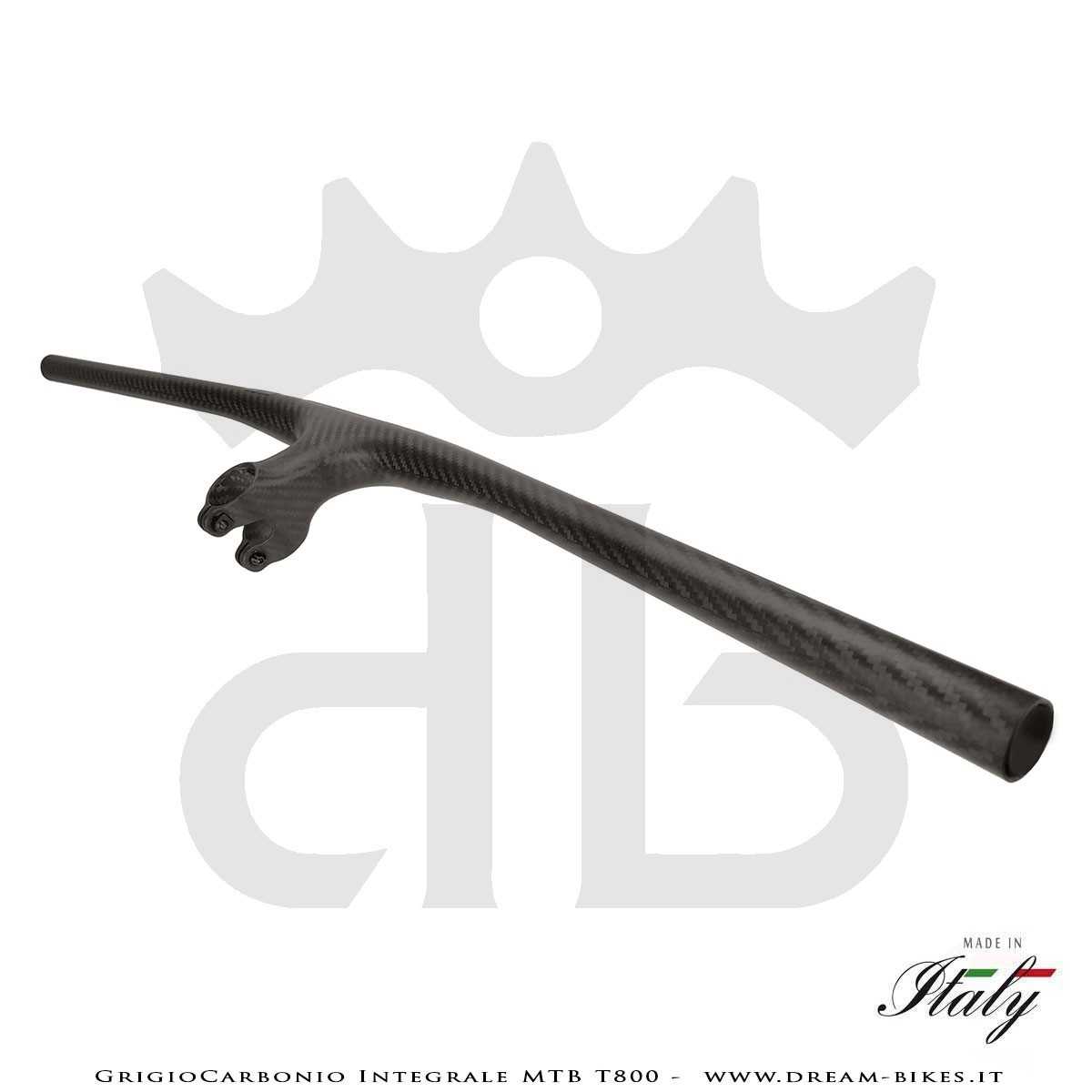 GrigioCarbonio Integrale MTB T800 Manubrio Carbon Ultraleggero da 139 gr.