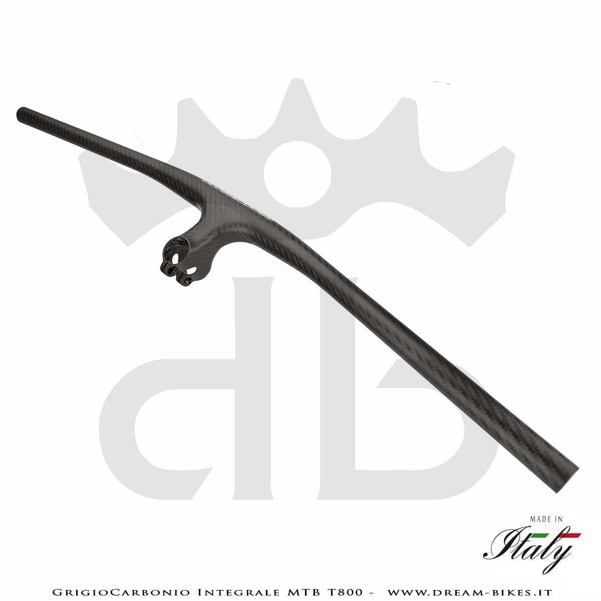 GrigioCarbonio Integrale MTB T800 Manubrio Carbon Ultraleggero da 139 gr.