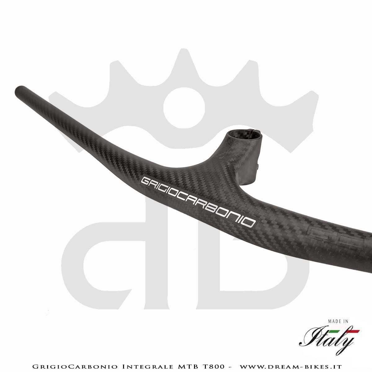 GrigioCarbonio Integrale MTB T800 Manubrio Carbon Ultraleggero da 139 gr.