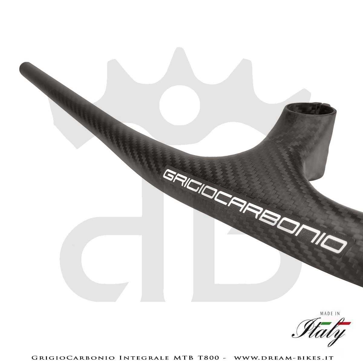 GrigioCarbonio Integrale MTB T800 Manubrio Carbon Ultraleggero da 139 gr.