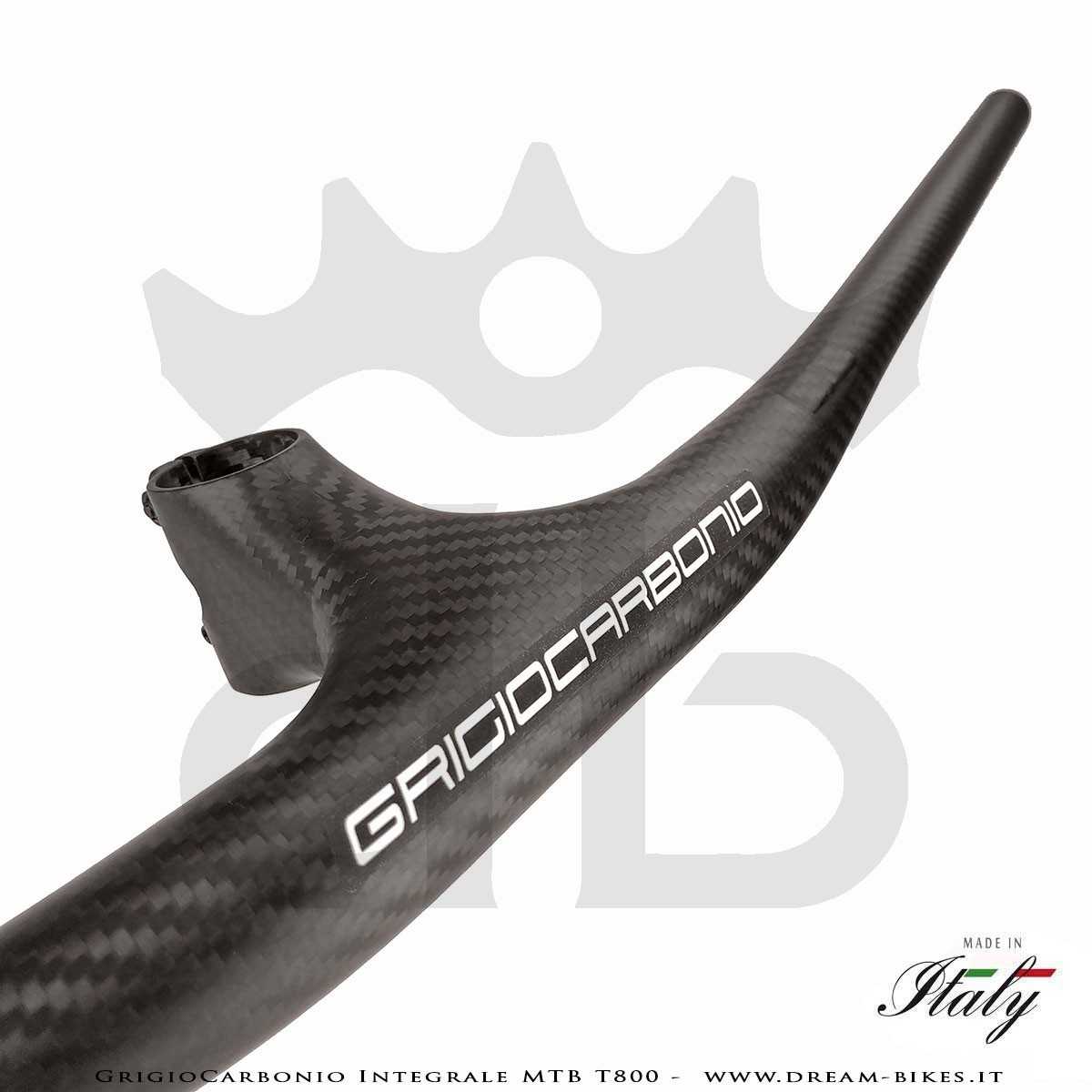 GrigioCarbonio Integrale MTB T800 Manubrio Carbon Ultraleggero da 139 gr.