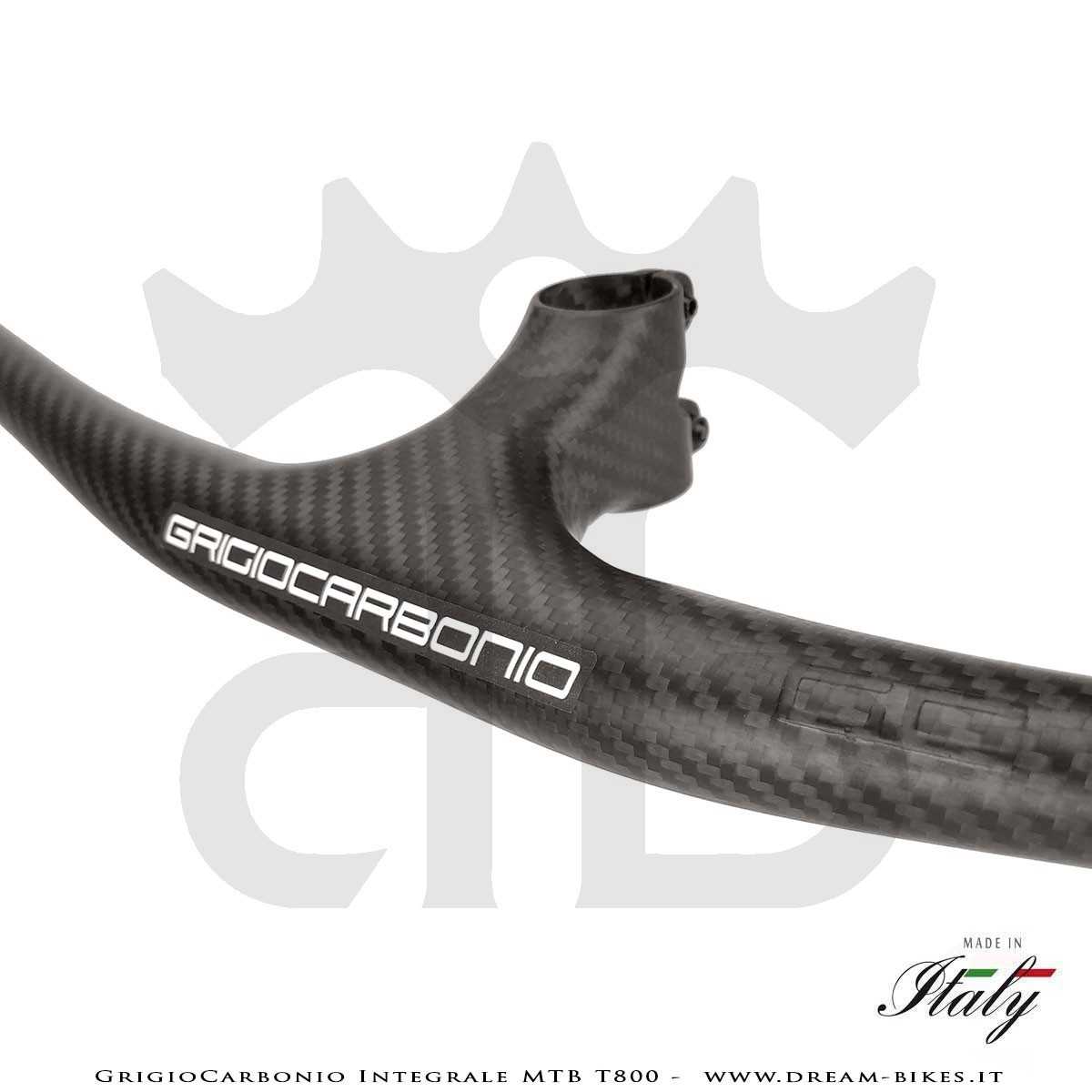 GrigioCarbonio Integrale MTB T800 Manubrio Carbon Ultraleggero da 139 gr.