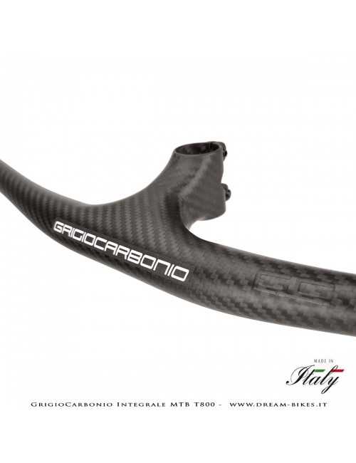 GrigioCarbonio Integrale MTB T800 Manubrio Carbon Ultraleggero da 139 gr.
