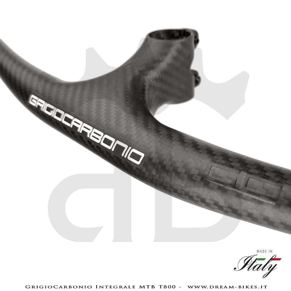 GrigioCarbonio Integrale MTB T800 Manubrio Carbon Ultraleggero da 139 gr.