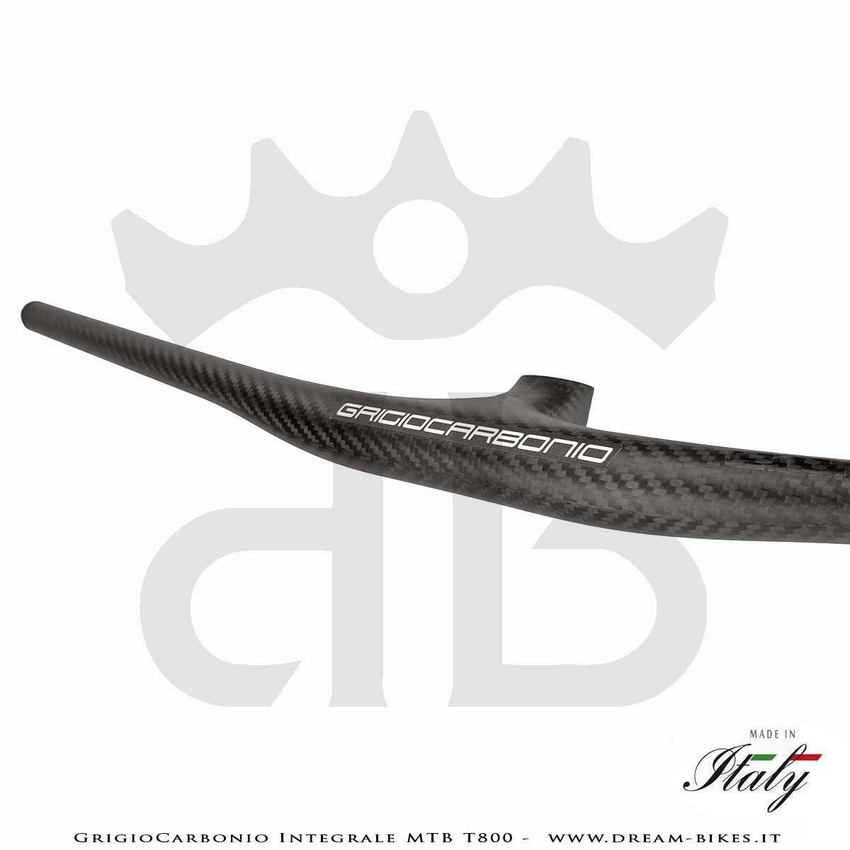 GrigioCarbonio Integrale MTB T800 Manubrio Carbon Ultraleggero da 139 gr.