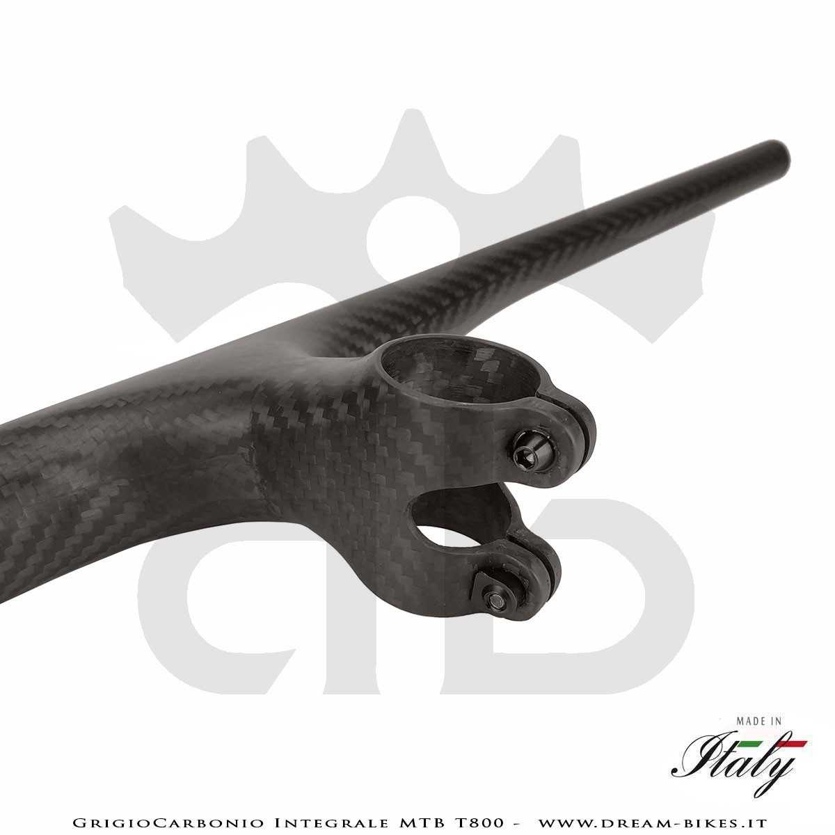 GrigioCarbonio Integrale MTB T800 Manubrio Carbon Ultraleggero da 139 gr.