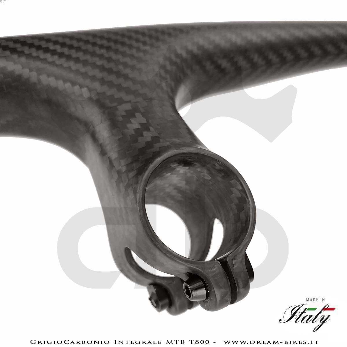 GrigioCarbonio Integrale MTB T800 Manubrio Carbon Ultraleggero da 139 gr.